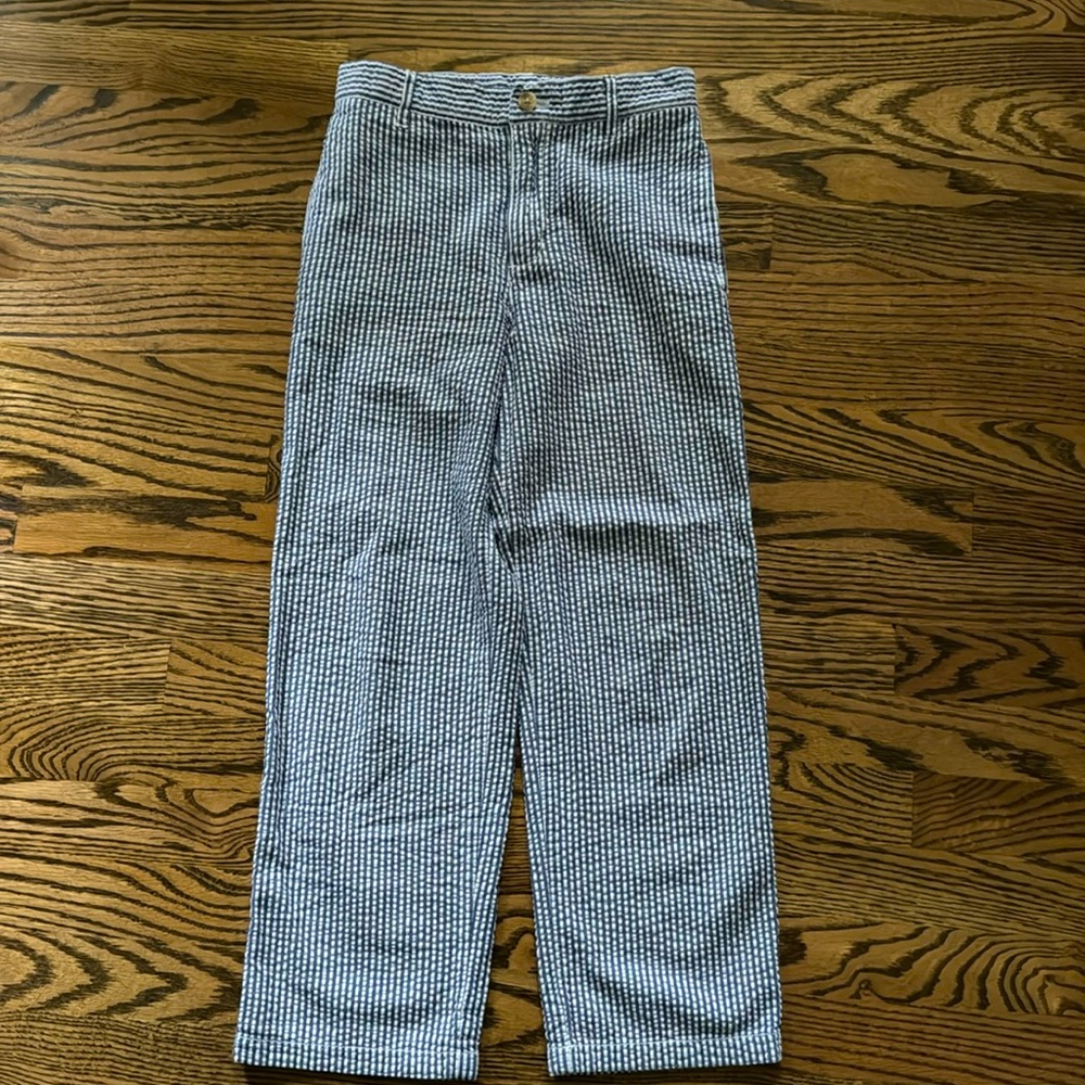 Kite strings seersucker pants - blue/white stripe, summer, classic, preppy, boys